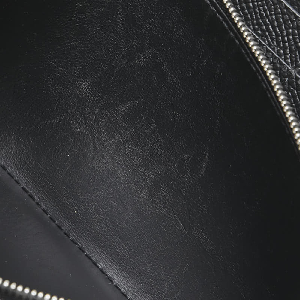 Balenciaga Leather Zipper Continental Black Wallet Round - Picture 6 of 8